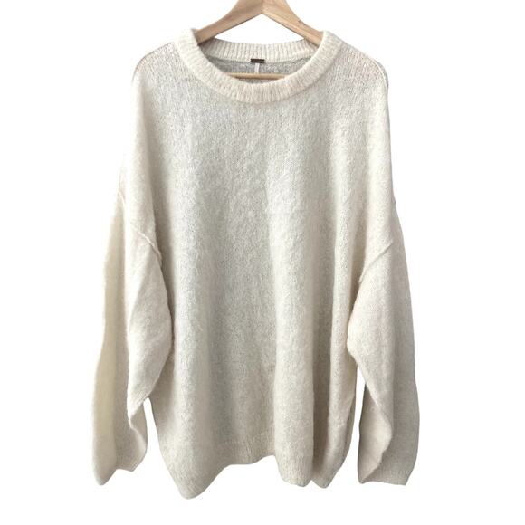 Free People Angelic Pullover Sweater - Ivory - Medium - Picture 1 of 8